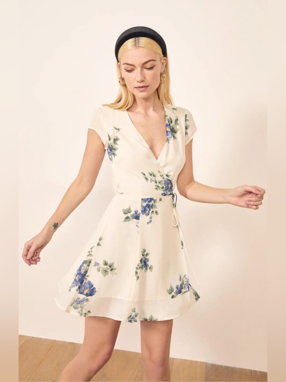 Reformation Radley Floral Wrap Dress Size XL